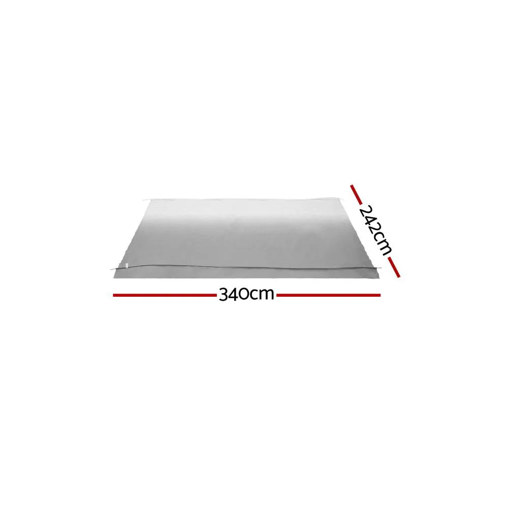 12ft Caravan Awning | RV Replacement Fabric | 3.40M x 2.42M