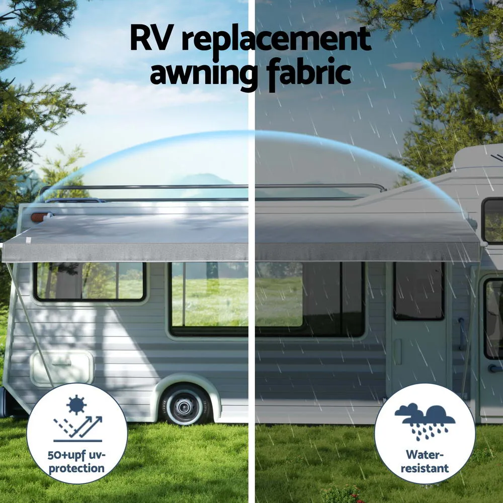 17ft Caravan Awning | RV Replacement Fabric | 4.93M x 2.42M