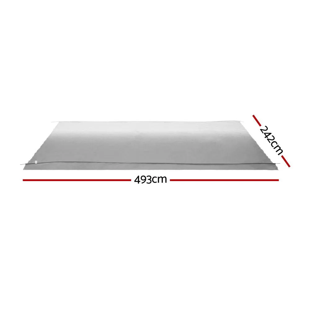 17ft Caravan Awning | RV Replacement Fabric | 4.93M x 2.42M