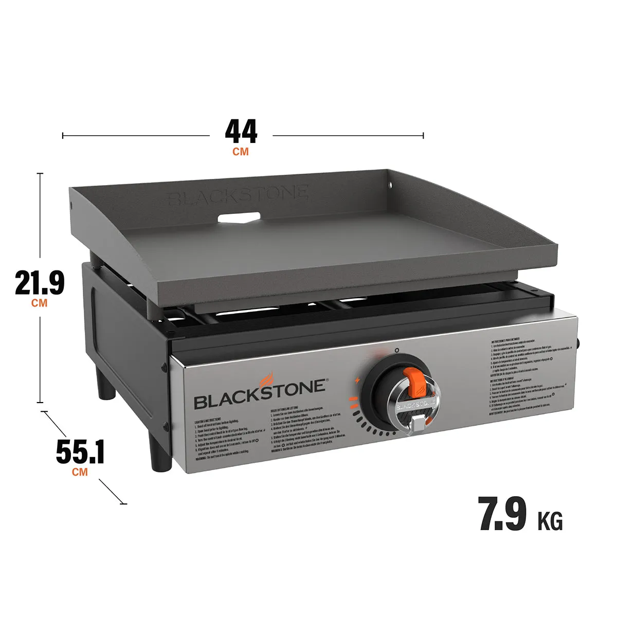 17" Original Tabletop Stainless Griddle