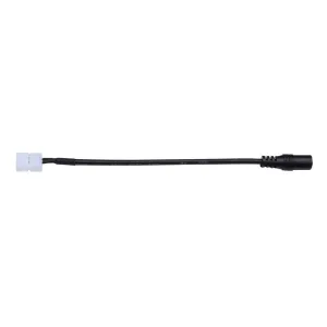 2-Pin Clip-On to Female DC Plug LED Tape Power Feeds - 18 in