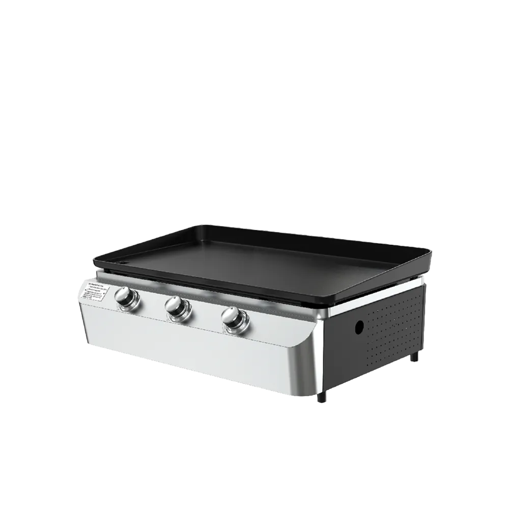3-Burner Portable Propane Gas Grill with Griddle Top