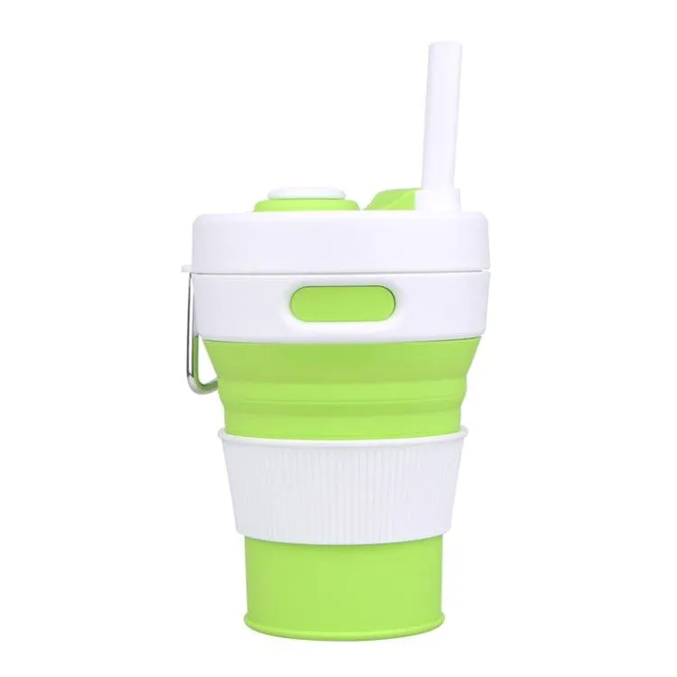 350ML Collapsible Travel Silicone Coffee Cup - Portable Multi-Function Drinkware