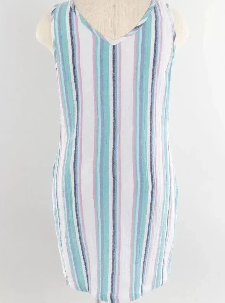 Awning Strip Jetty Dress [Palm-85180]