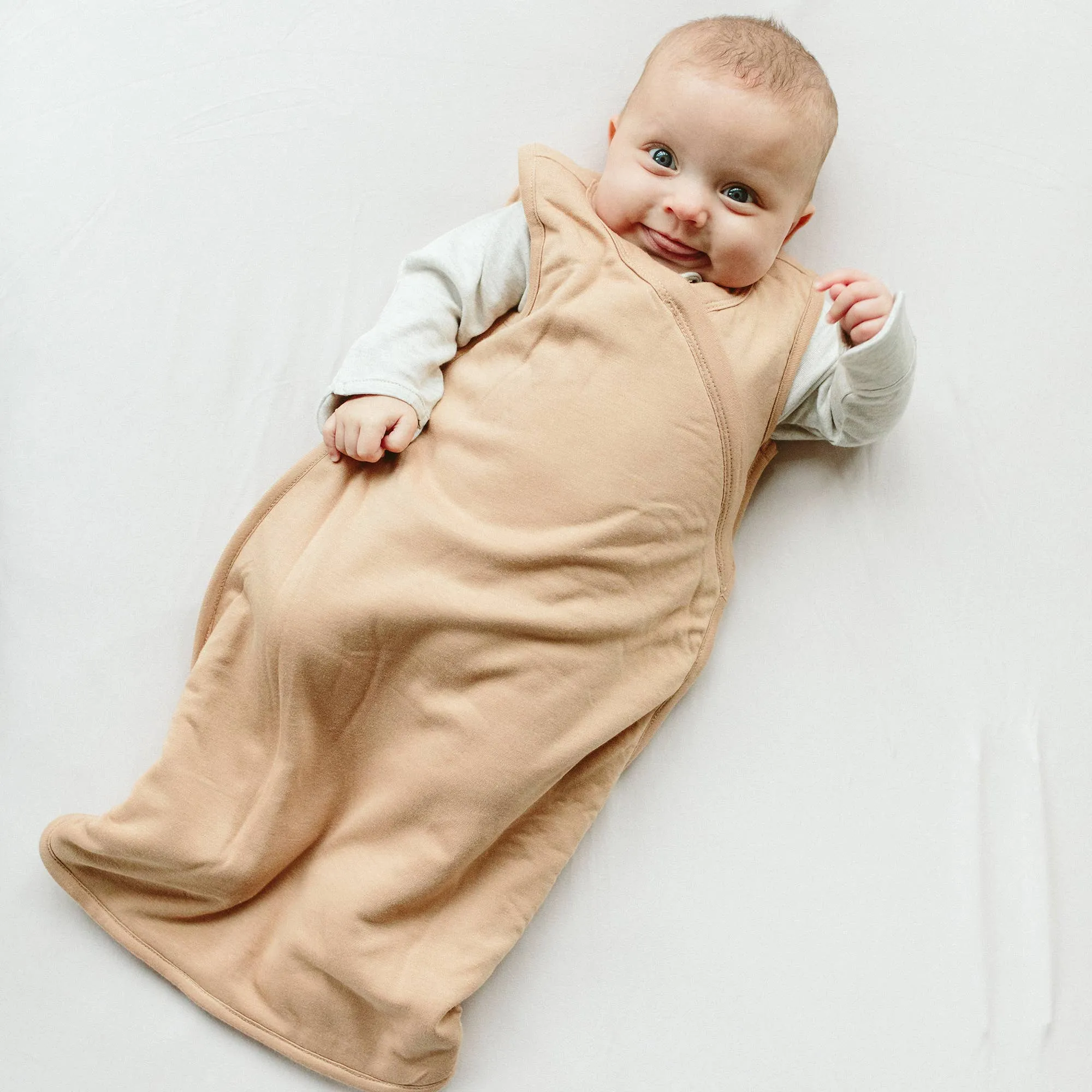 Bamboo   Organic Cotton Sleepbag: Sandstone
