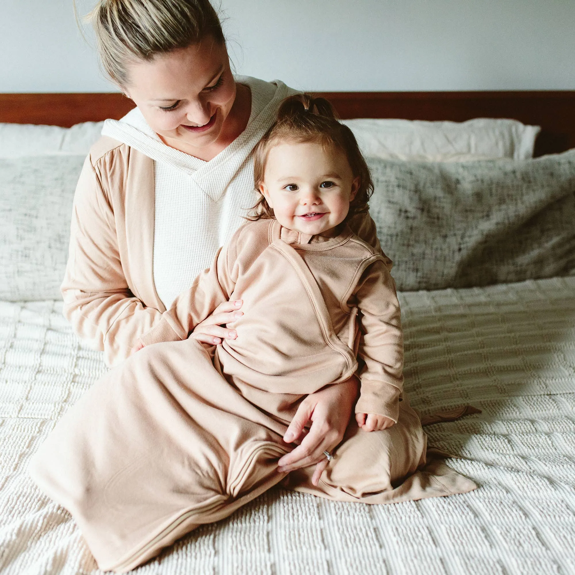 Bamboo   Organic Cotton Sleepbag: Sandstone