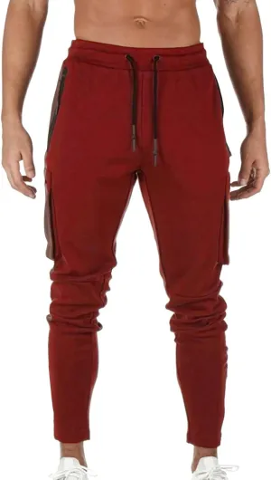 Cargo Pants for Men Big and Tall Winter Sweatpants for Mens Thick Warm Jogger Pants Cinch Bottom Running Joggers Soft