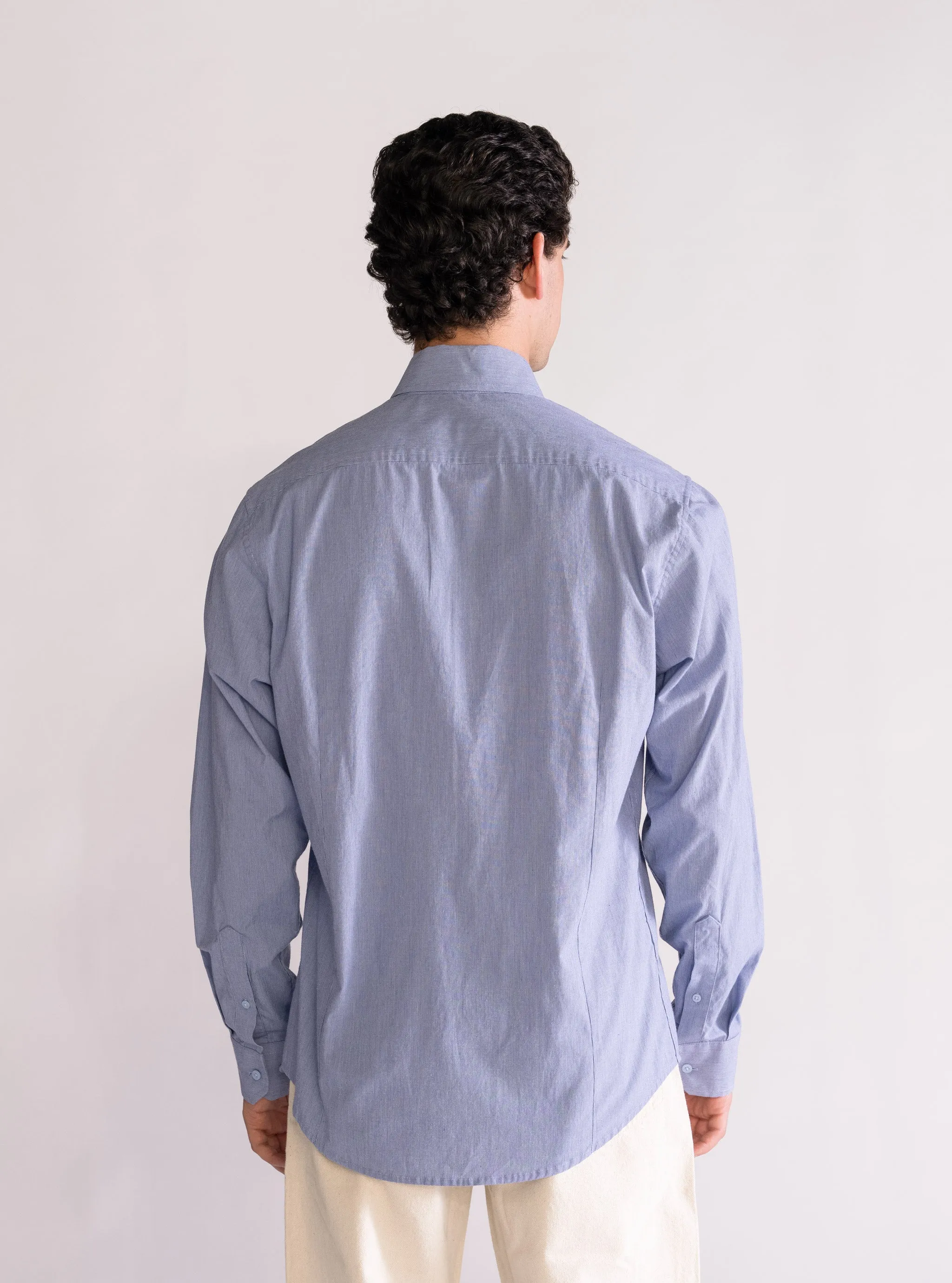 Common Ground Slim Fit Camisa, Azul Obscuro