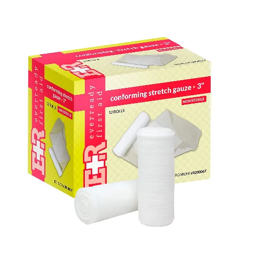 Ever Ready First Aid Conforming Gauze Roll Bandage Non Sterile