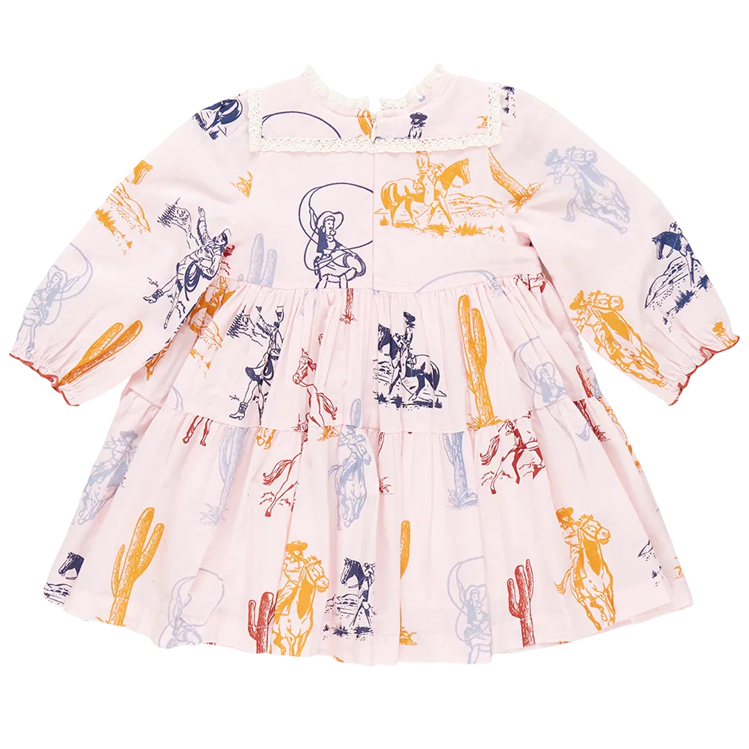 Girl's Charlie Dress Pink Cowgirls