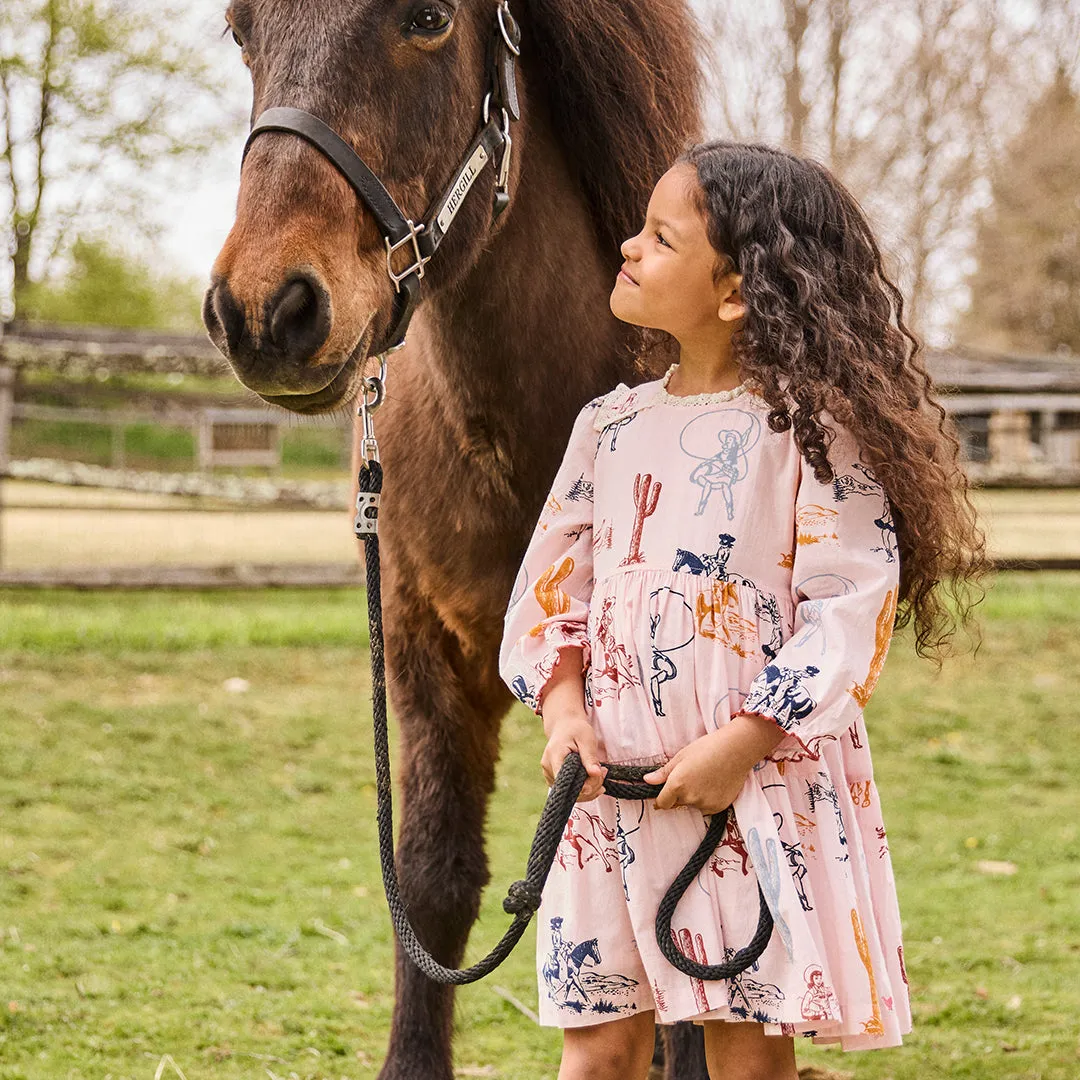 Girl's Charlie Dress Pink Cowgirls