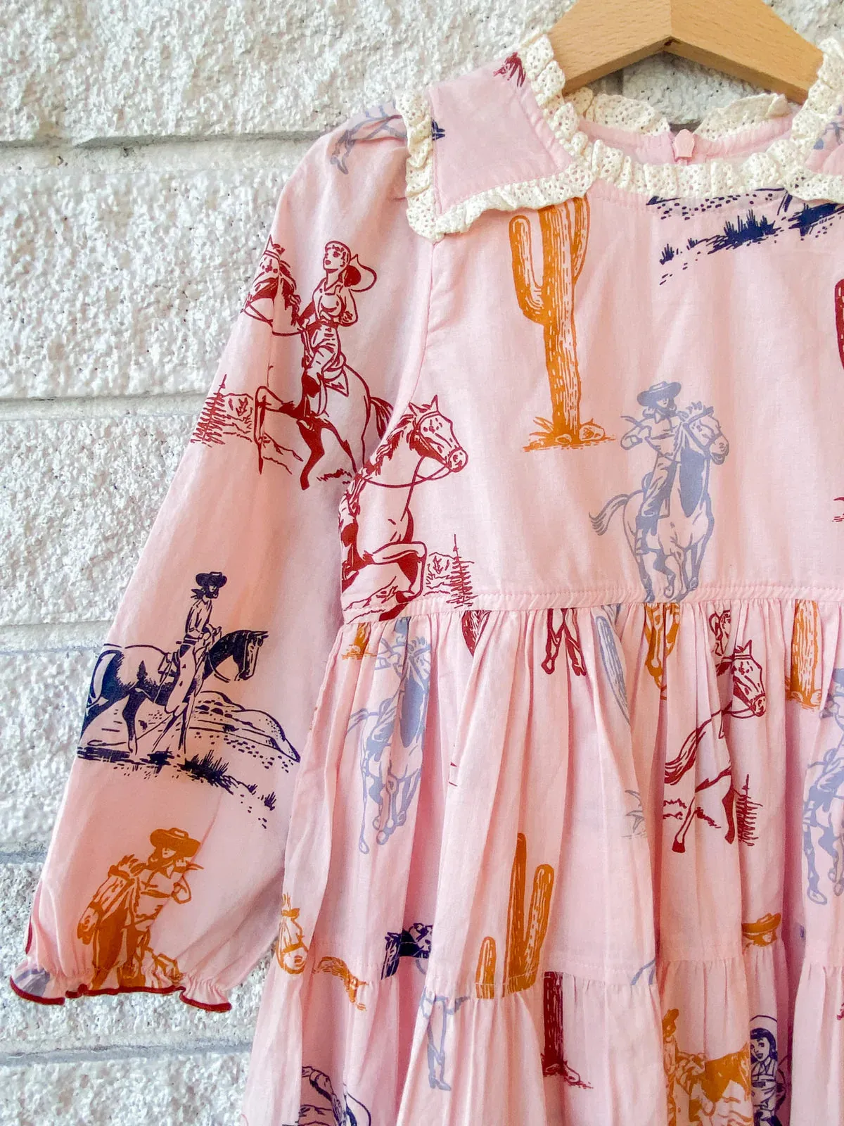 Girl's Charlie Dress Pink Cowgirls