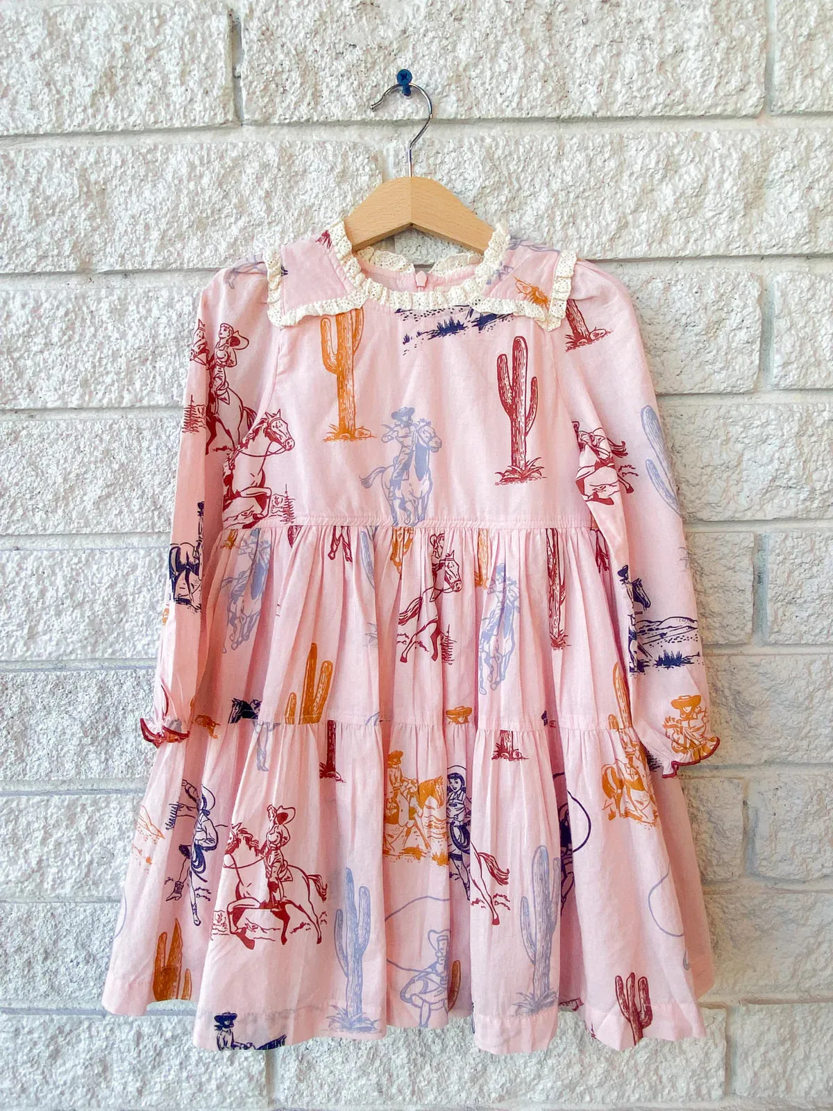 Girl's Charlie Dress Pink Cowgirls