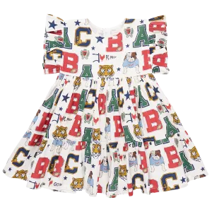 Girls Kit Dress - Varsity Letters