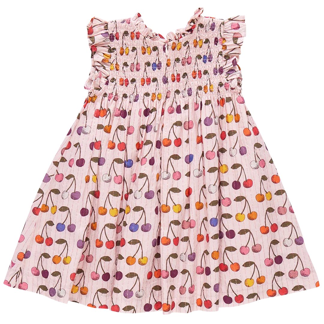 Girls Stevie Dress - Cloud Pink Cherry