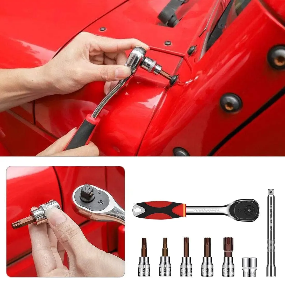 Hardtop Door Removal Torx Tools Set Wrench Kits For 1997-2024 Jeep Wrangler