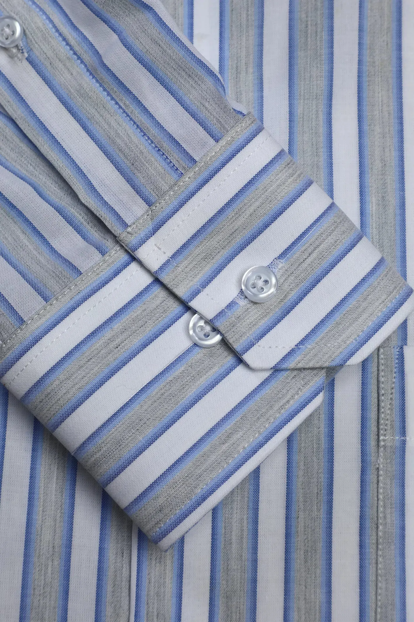 Multicolor Awning Stripe Formal Shirt