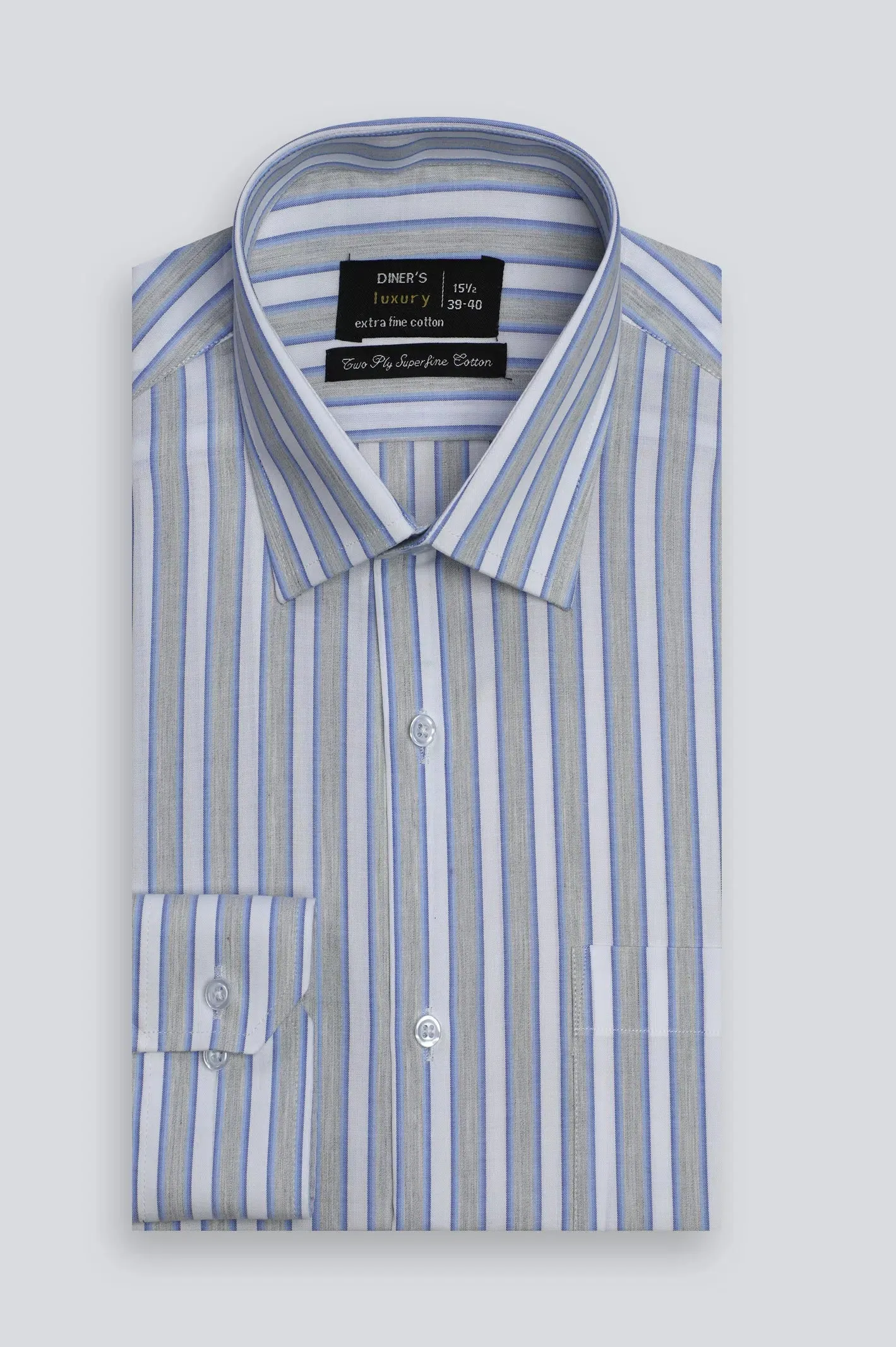 Multicolor Awning Stripe Formal Shirt