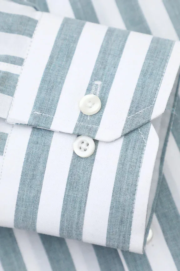 Multicolor Awning Stripes Casual Shirt