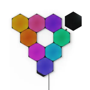 NANOLEAF Shapes Hexagon 9 Panels Starter Kit Limited Edition Ultra Black