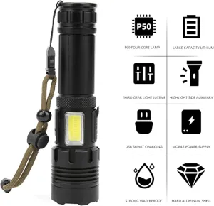 Rechargeable Zoomable Led Flashlight Wlw-P21-Tg