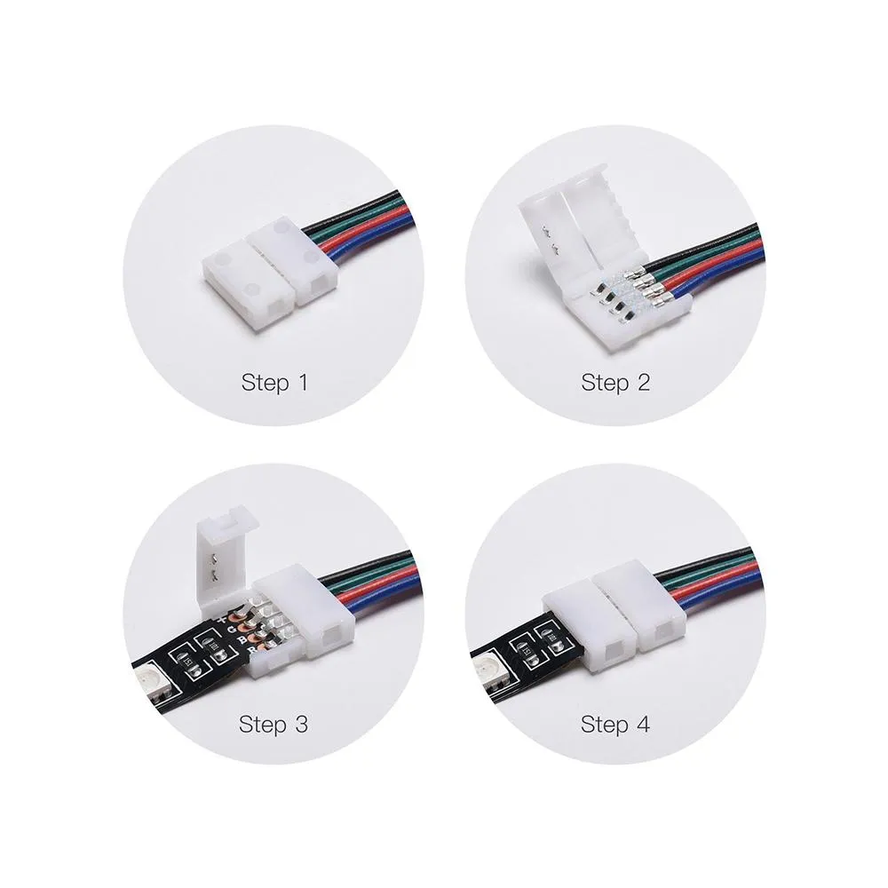 RGB LED Clip-On Splice Power Feed
