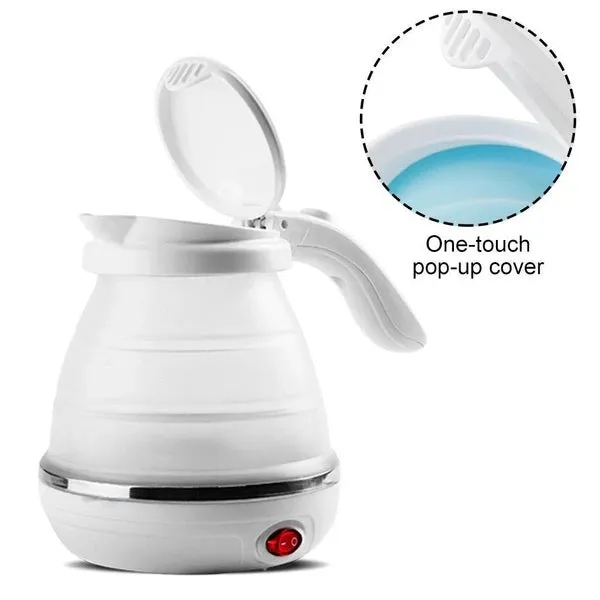 Silicone Foldable Collapsible Electric Water Kettle Camping Boiler - H01018