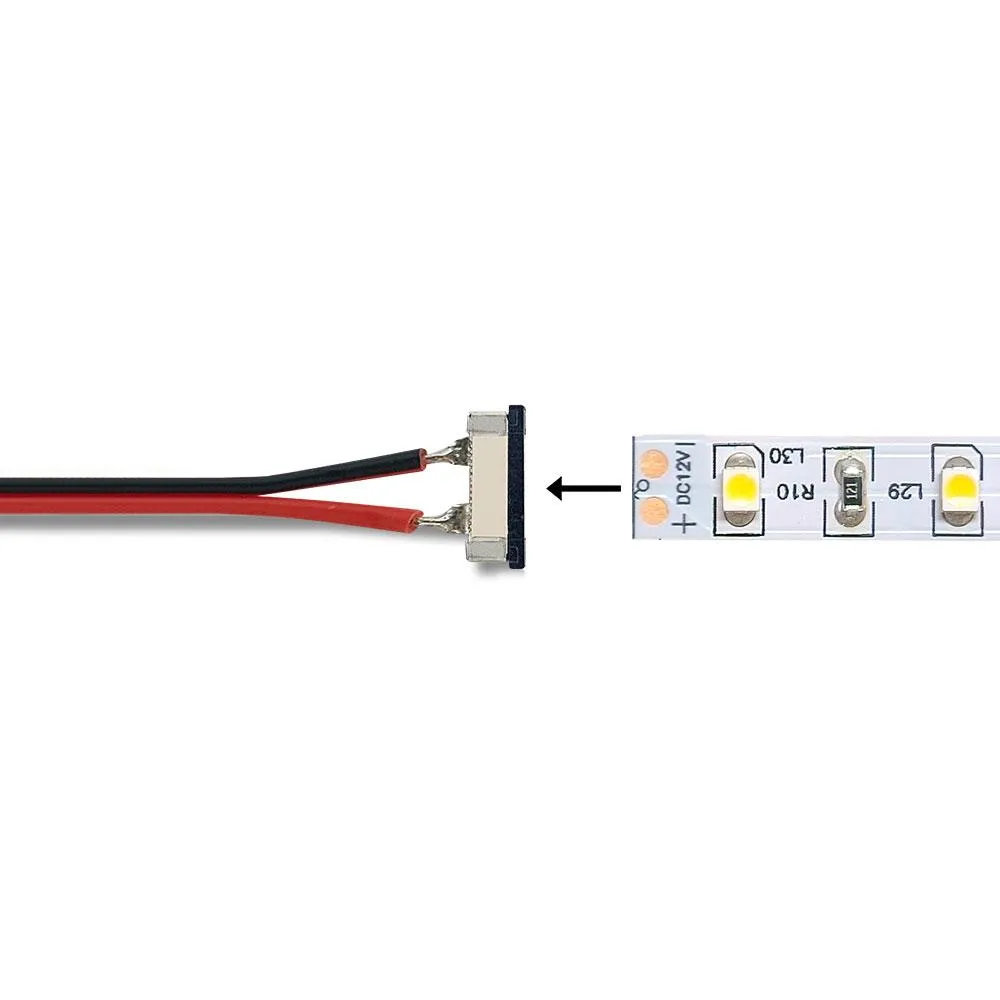 Slide-On LED Tape Power Feeds - 6 in